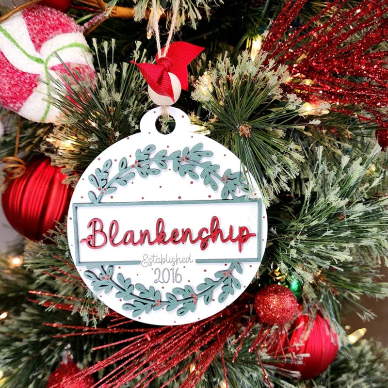 Personalized Family Christmas Ornament