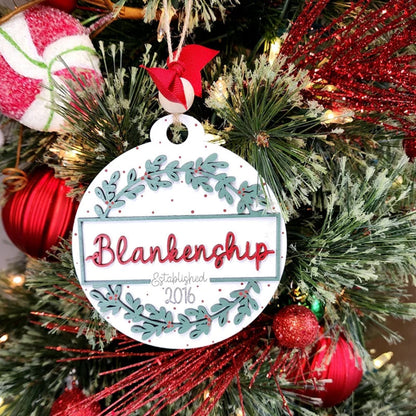 Personalized Family Christmas Ornament
