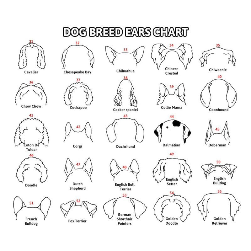 Custom Memorial Dog Ears Art, Collar Sign, Dog Memorial