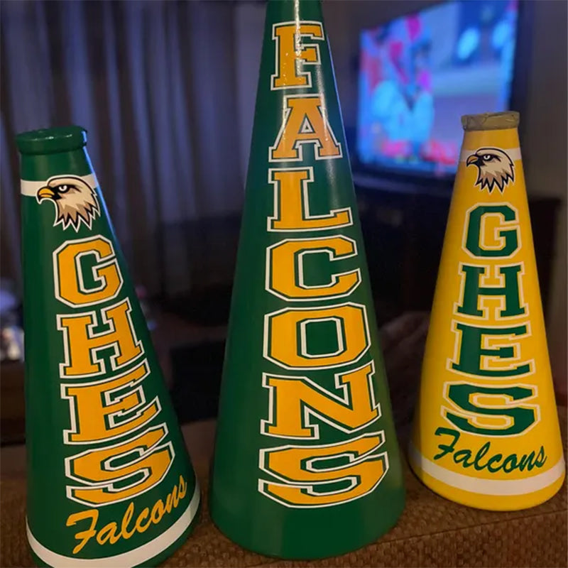 Custom order - FREE SHIPPING - custom decals for cheer megaphones