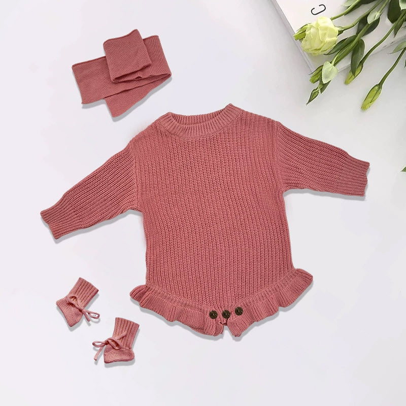 Personalized Embroidered Baby Romper, Baby Name Ruffle Romper
