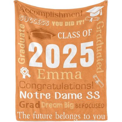 Personalized Graduation Blankets Graduation Gift