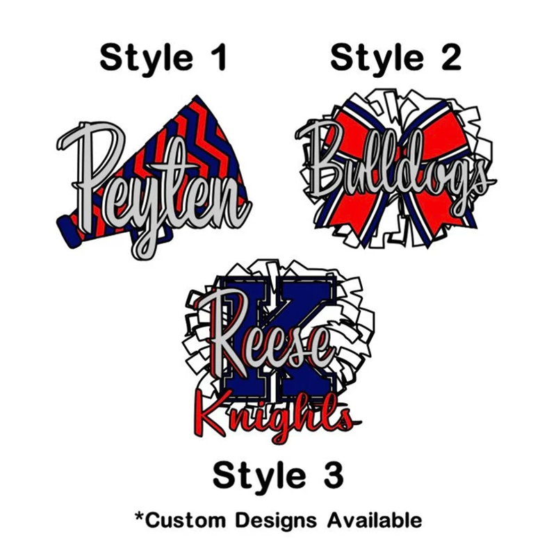 Personalized Cheerleader Keychain – Acrylic Cheer Team Gift