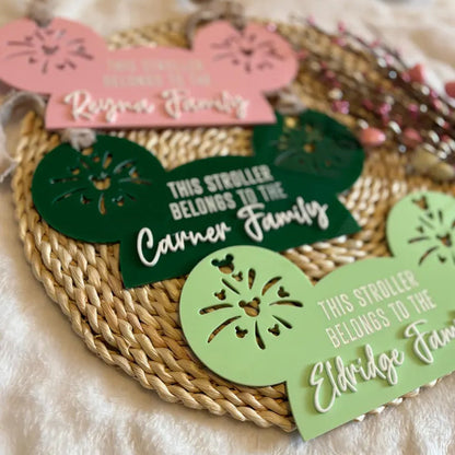 Theme Park Inspired Stroller Tag