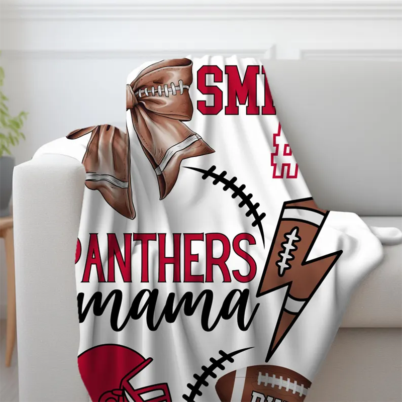 Personalized Sport Blanket: Custom Team Name & Number