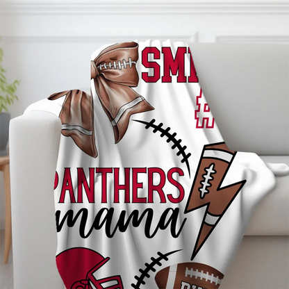 Personalized Sport Blanket: Custom Team Name & Number