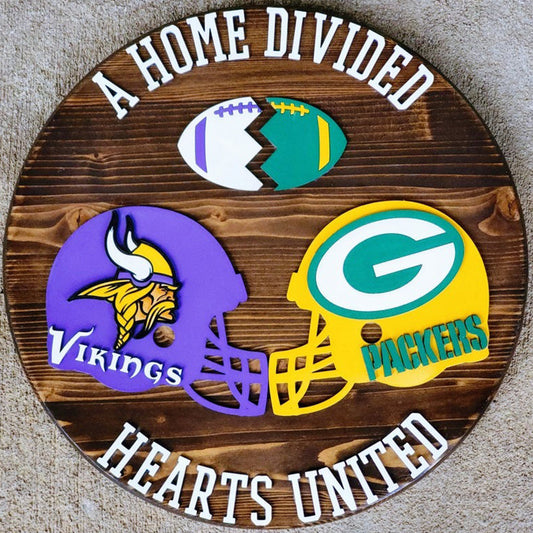 Home Divided Football Sign