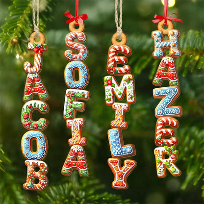 Gingerbread Letter Ornament
