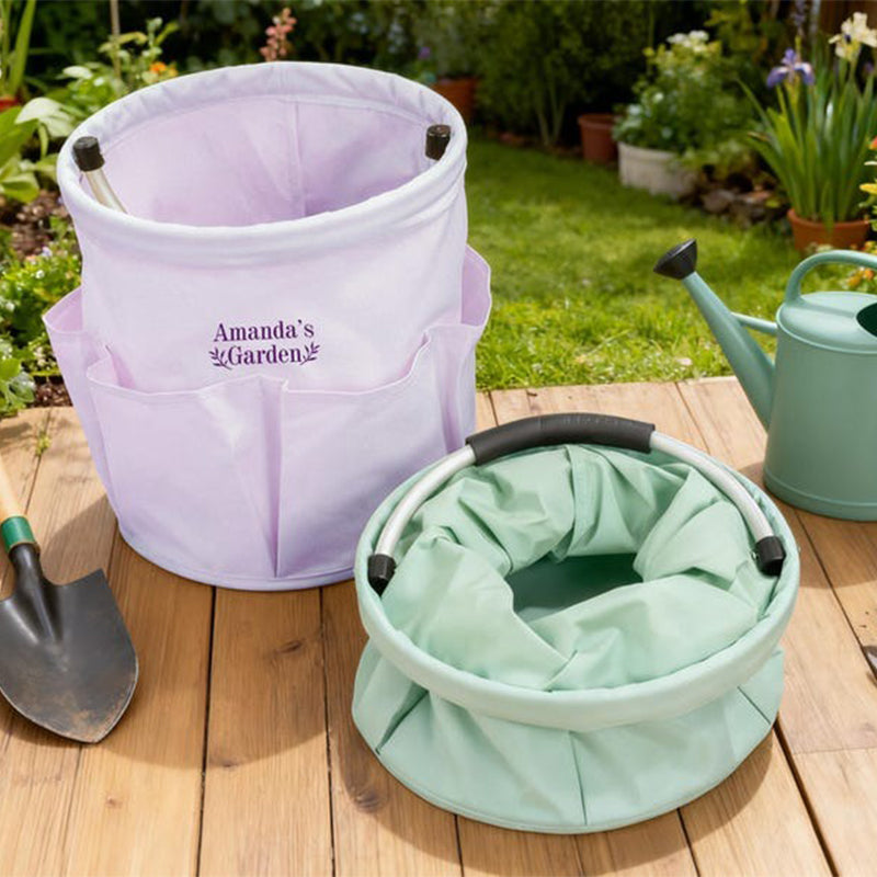 Personalized Gardening Tool Tote Bag, Custom Embroidered Garden Tool Tote Organizer