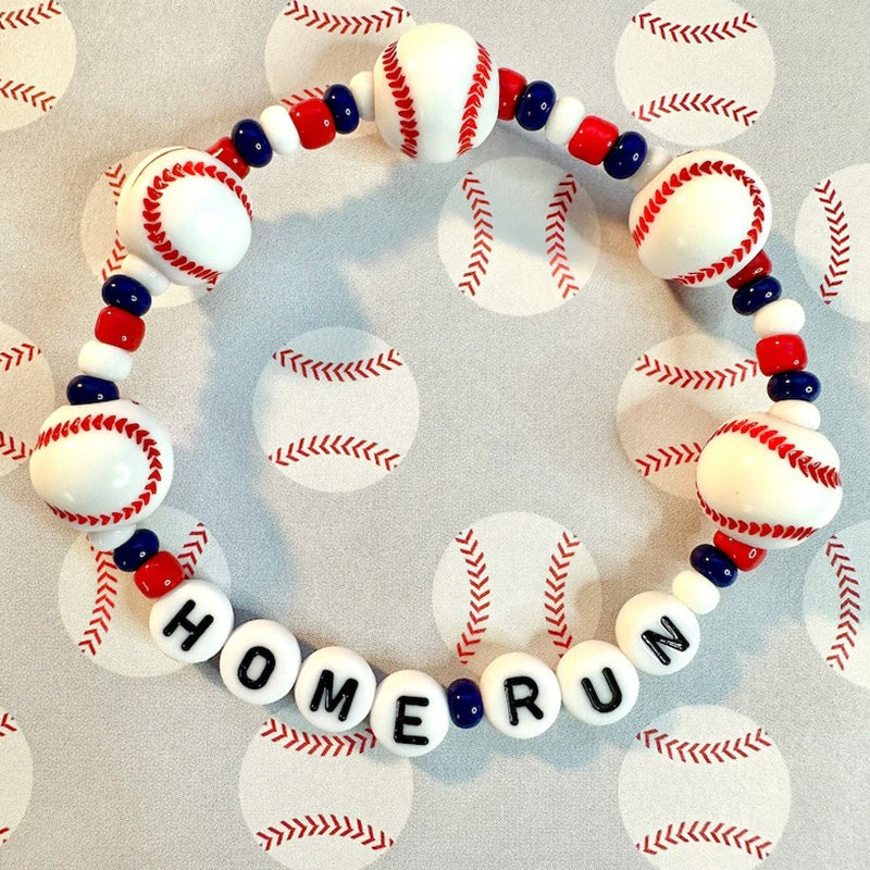 Baseball Number Name Custom Personalized Bracelet Team Player