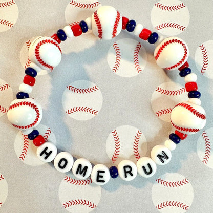Baseball Number Name Custom Personalized Bracelet Team Player