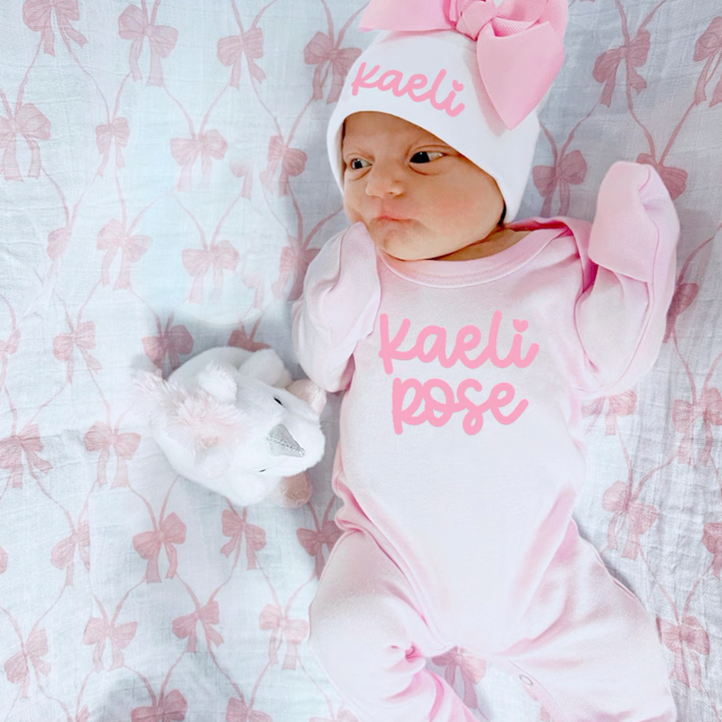Baby Girl Coming Home Outfit Baby Girl Gift Newborn Girl Outfit