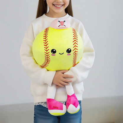 Velvet Plush Volleyball Softball Soccer Football Pillow with Legs
