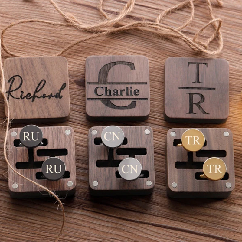 Groomsmen Cufflinks, Groomsmen Gifts, Personalized Cufflinks for Men