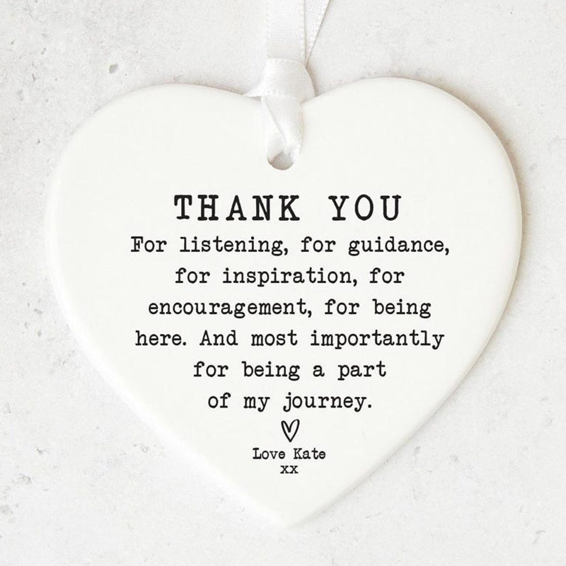 Thank You Keepsake  | Personalised Thank You Gift