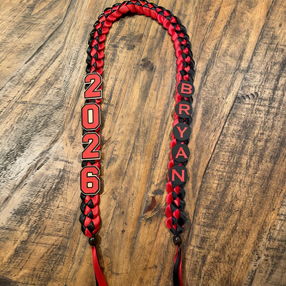 Handmade Class of 2026 Custom Colors Open Graduation Lei