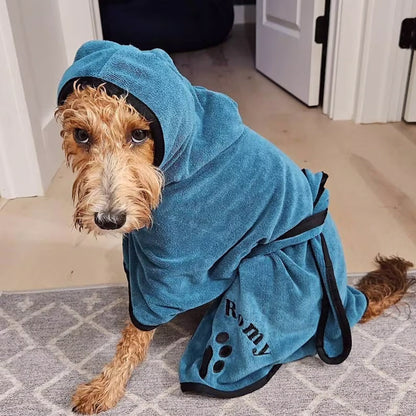 Personalized Dog Robe - Personalized Pet Towel