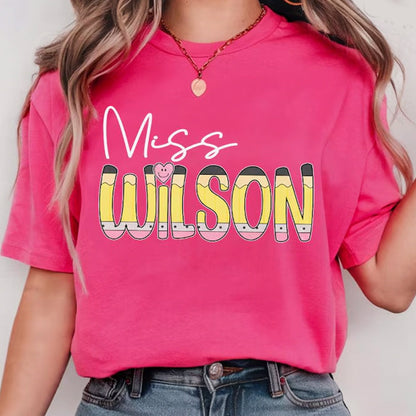 Custom Name Teacher Shirt, First Day Of School Teacher Shirt