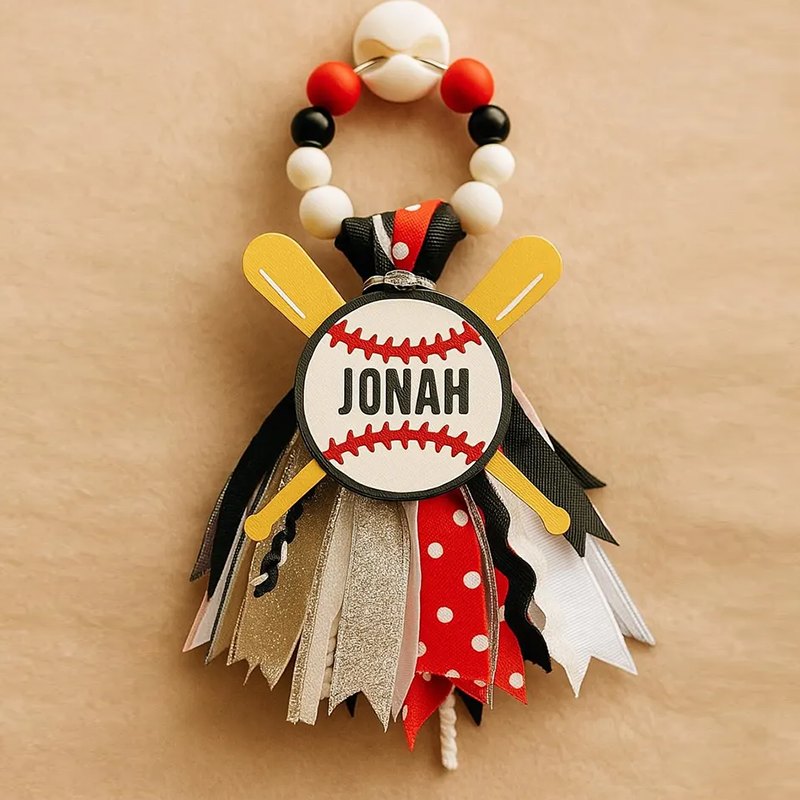 Personalized Sports Bag Tag | Custom Name Keychain | Team Gift | Bogg Bag Accessory