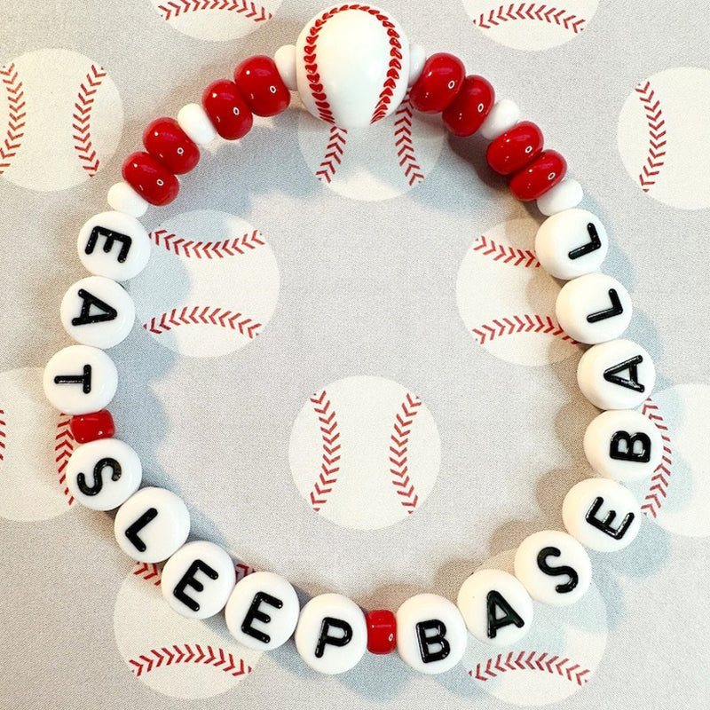 Baseball Number Name Custom Personalized Bracelet Team Player