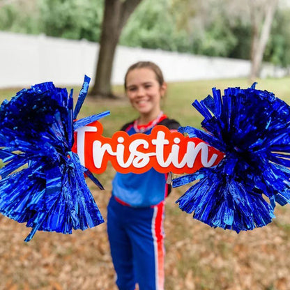 Personalized Custom Acrylic Spirit Cheer Stick Sign Custom Cheerstick