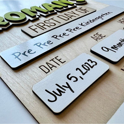 First & Last Day Of School Sign, Back To School Photo Prop