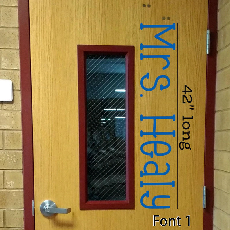 Teacher Name, teacher decal, classroom decor