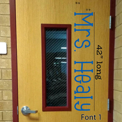 Teacher Name, teacher decal, classroom decor