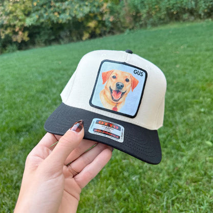 Custom Pet Portrait Trucker Hat