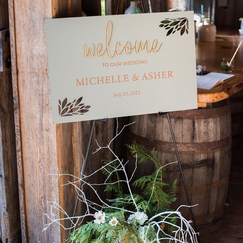 Welcome Wedding Sign - Bridal Shower Welcome Sign - Welcome Sign Wedding Modern
