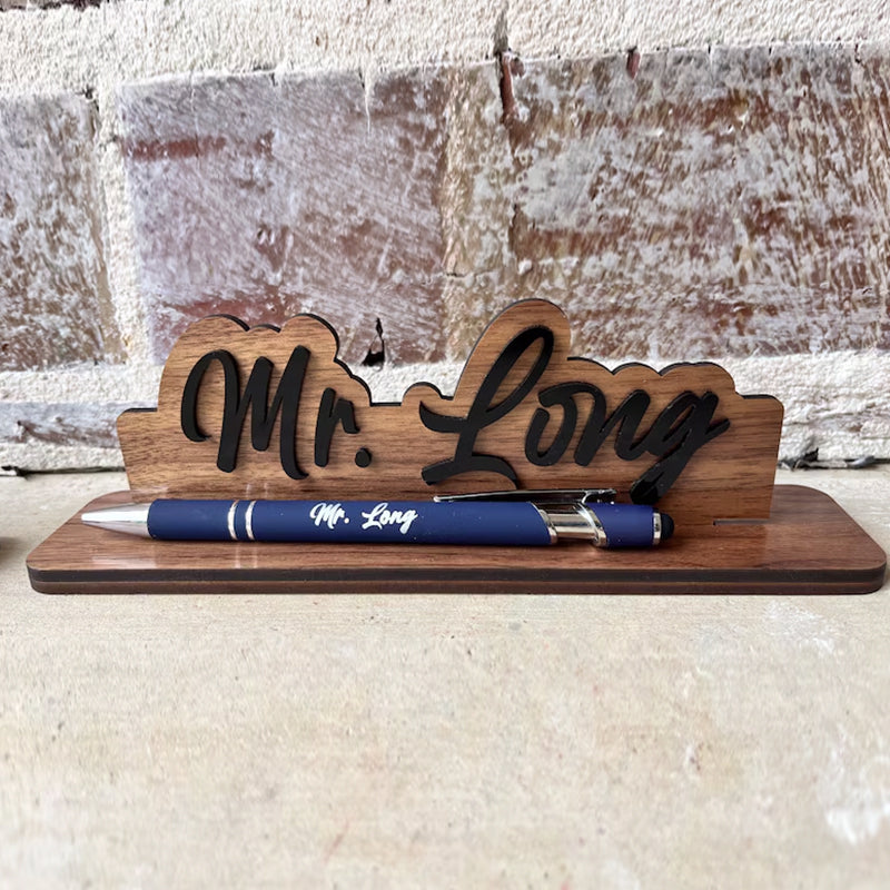 Desk Name Plate | Great custom gift for male or female teacher
