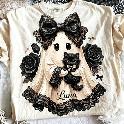 Preppy Ghost Coquette , Coquette Ghost Bow Hoodies