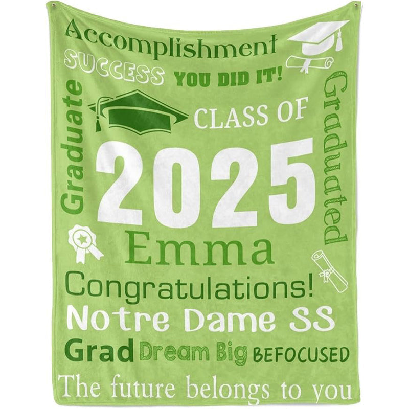 Personalized Graduation Blankets Graduation Gift