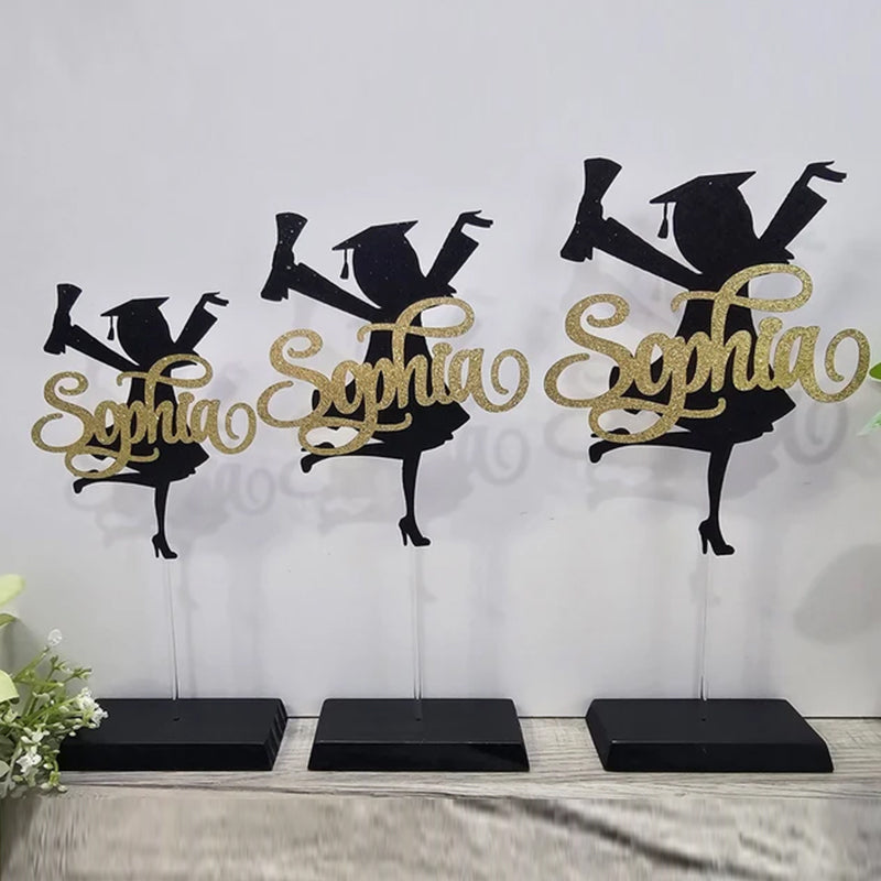 Personalized Graduation Congrats Decor Cake Topper