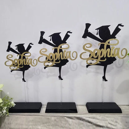 Personalized Graduation Congrats Decor Cake Topper