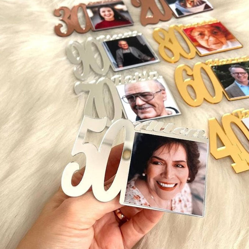 Custom Birthday Photo Magnets  Baby Picture Frames