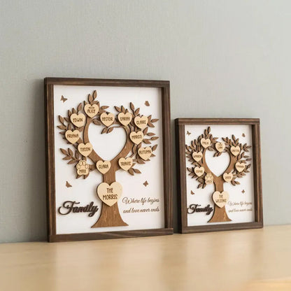 Personalized Wooden Family Tree Sign For Heartfelt Home Decor