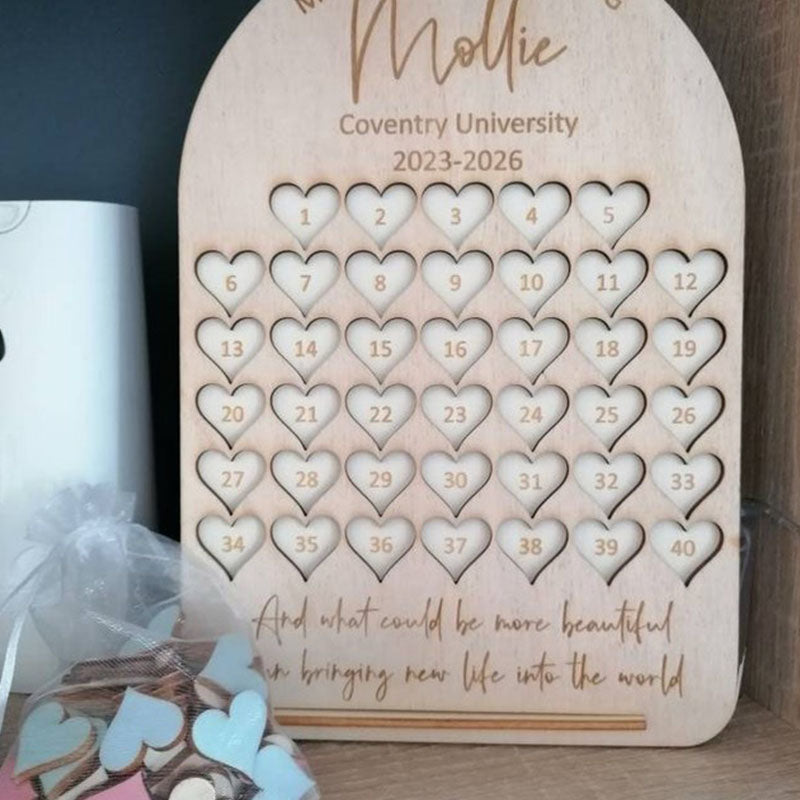 Personalised Student Midwife Gift - Student Midwife Birth Counting Board