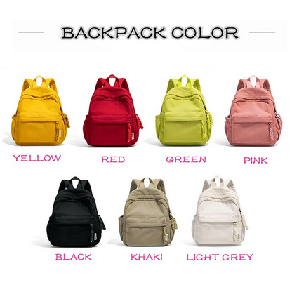 Personalized Corduroy Kids Backpack: Custom Name Schoolbag