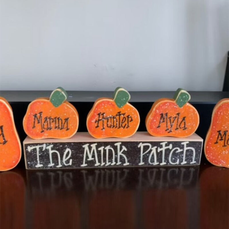 Thanksgiving Block Set Personalized Halloween Block Set Mantle Decor
