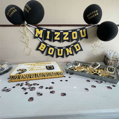 Custom College Bound Banner, Double Layer Letters, Large 6x8" Pennants