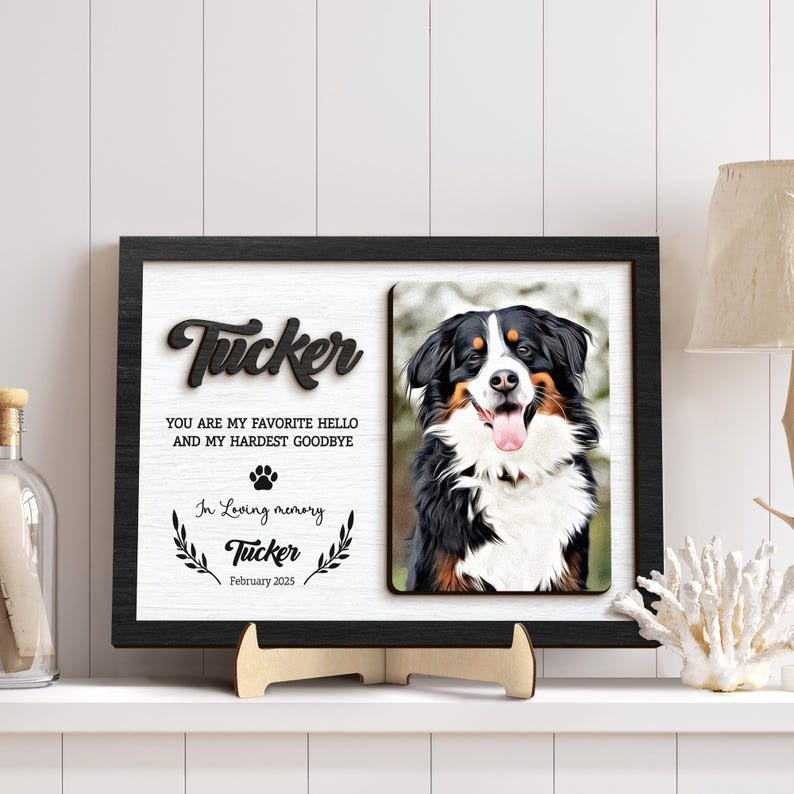Personalized Wooden Pet Memorial Plaque – A Meaningful