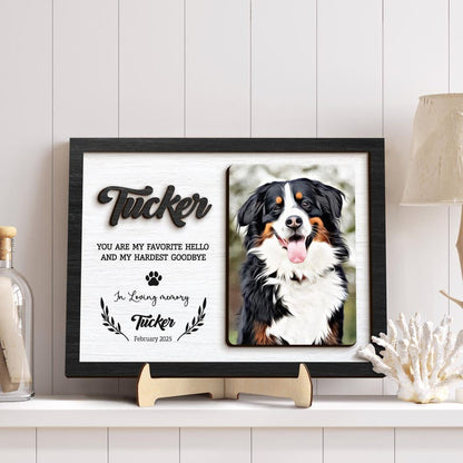 Personalized Wooden Pet Memorial Plaque – A Meaningful