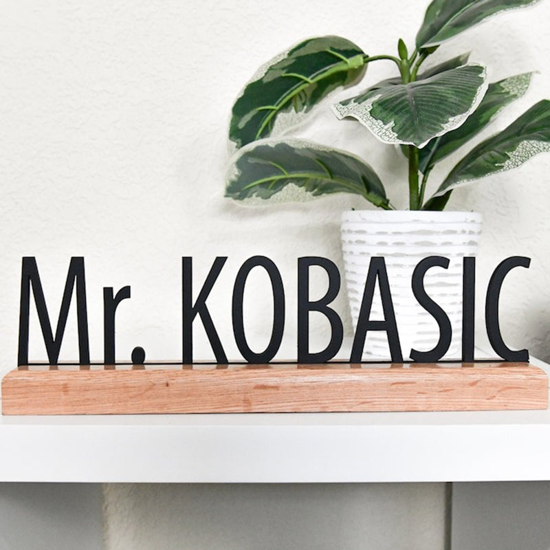 Desk Name Plate for Teacher, Principal, Executive