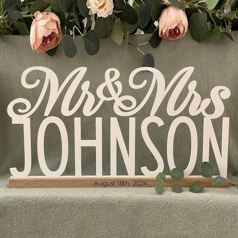Established Sign, Last Name Established Sign, Family Established Sign, Mr and Mrs Sign