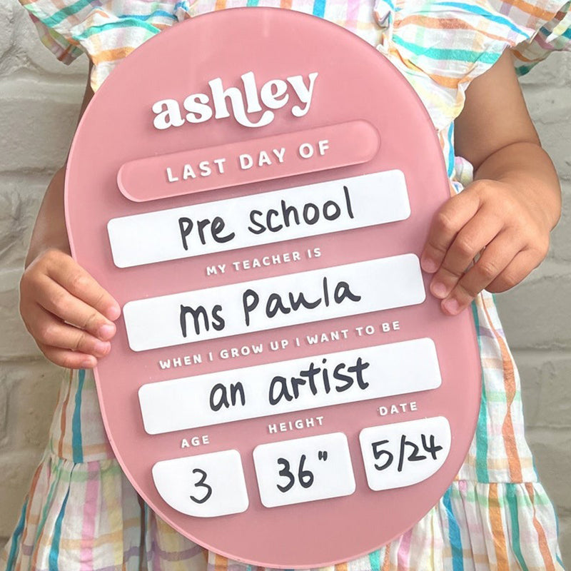 First Day of School Sign|Back to School Sign|Personalized School Sign