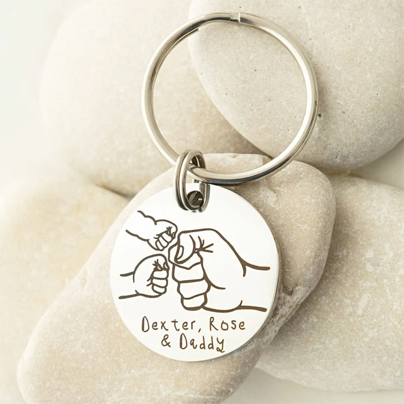 Gifts for Dad, Daddy Dad Gifts, Fathers Day Gift Daddy Keyring