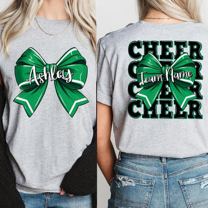 Personalized Cheerleader Gift, Cheer Mom with Name Shirt