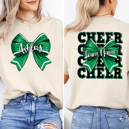 Personalized Cheerleader Gift, Cheer Mom with Name Shirt