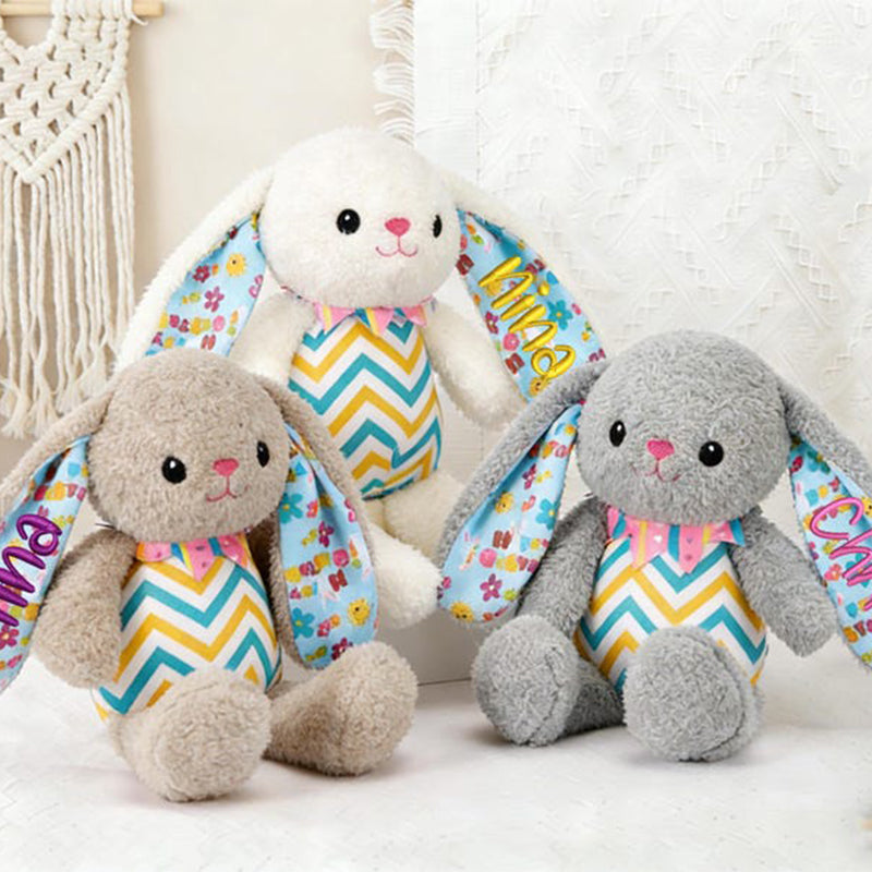 Embroidered 2026 Baby Bunny:Personalized Newborn Easter Gift